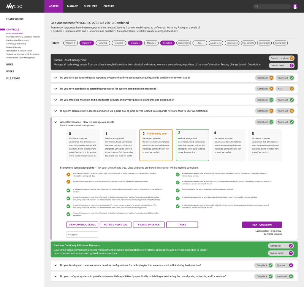 Assess - Gap assessment